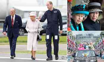 You'll never walk alone, Ma'am: Senior royals will be at the Queen's side for public events