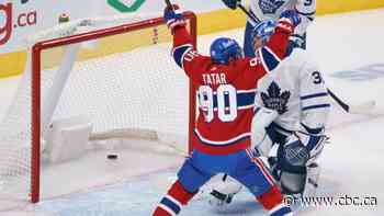 Tatar's 2-goal night helps Habs halt Maple Leafs' 6-game win streak