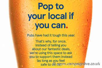 'Give Tesco a miss', supermarket urges with print campaign promoting pubs