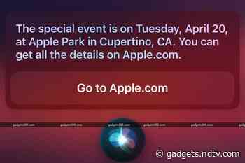 Apple Event for Rumoured New iPad Pro Models May Be Scheduled for April 20, Siri Reveals