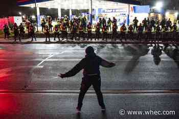 Protest after chief says officer meant to use Taser, not gun