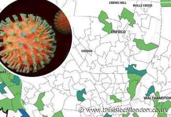 Covid cases near zero in almost all of Enfield and Haringey