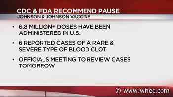 Monroe County suspends use of Johnson &amp; Johnson vaccine after CDC, FDA recommendation