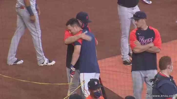 AJ Hinch receives warm welcome during return to Houston - KHOU.com