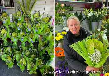 Independent Hyndburn businesses surprised with flowers on opening day