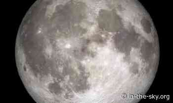 14 Apr 2021 (23 hours away): The Moon at apogee