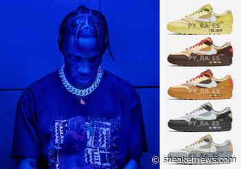 Travis Scott And Nike Are Releasing Five Air Max 1 Collaboration This Holiday 2021 - Sneaker News