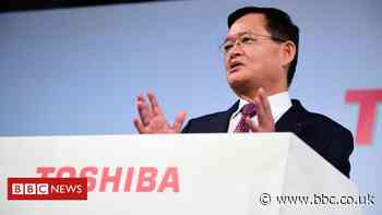 Toshiba president steps down amid $20bn buyout bid