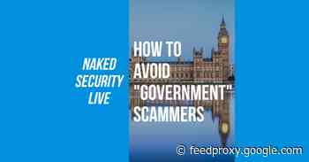 Naked Security Live – How to spot “government” scammers