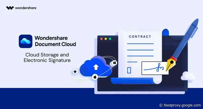 Wondershare Document Cloud: Collaborative Cloud Storage with PDF eSigning