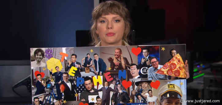 Taylor Swift Tries to Prove 'Hey Stephen' Isn't About Stephen Colbert - Watch Now!