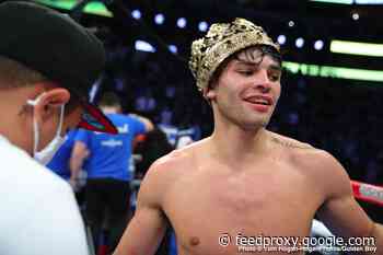 Ryan Garcia and Devin Haney exchanging words on social media