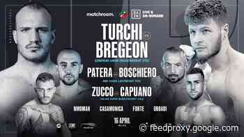 Turchi vs Bregeon Tops April 16 Milan Fight Night LIVE on DAZN