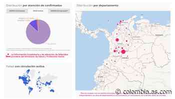 Mapa de casos y muertes por coronavirus por departamentos en Colombia: hoy, 14 de abril - AS Colombia