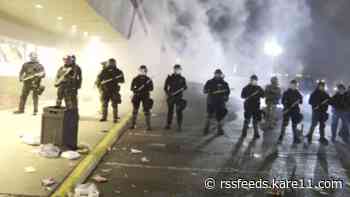 Second night of demonstrations follow Daunte Wright shooting, Brooklyn Center officer identified