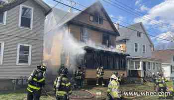 Home heavily damaged in fire on Ames Street