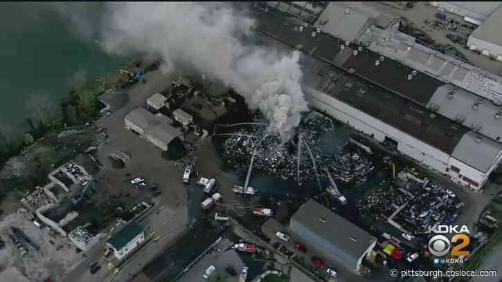Crews Spend Hours Trying To Gain Control Of Massive Scrapyard Fire On Neville Island