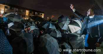 Curfew kicks in, and law enforcement clears area around Brooklyn Center police HQ