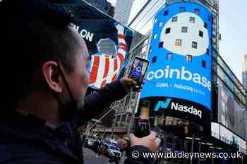 Cryptocurrency exchange Coinbase soars in US market debut - Dudley News