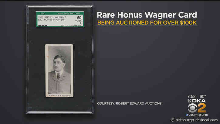 Rare Honus Wagner Card Going Up For Auction
