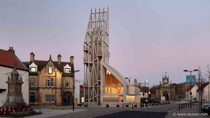 Niall McLaughlin Architects models castle entrance tower on siege engine