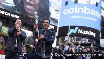 Coinbase gibt turbulentes Debüt an der Nasdaq
