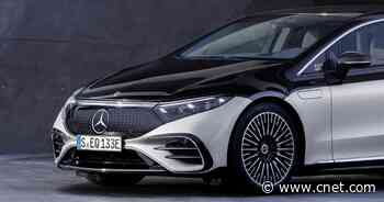 This weird port on the Mercedes EQS' fender is for washer fluid     - Roadshow