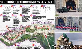 How Prince Philip's funeral will unfold... minute by sombre minute 