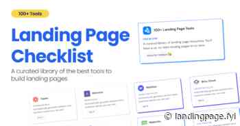Landing Page Checklist - Build your landing page with these 100+ tools