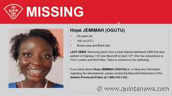 Missing person from Bancroft - Quinte News