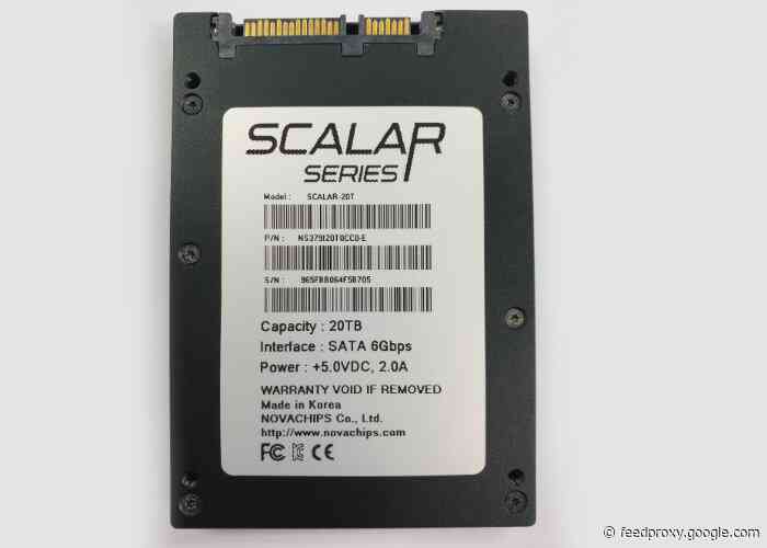 Novachips 20TB SCALAR-20T 2.5-inch SSD unveiled