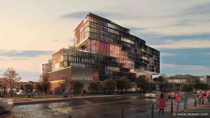 UNStudio bisects St Petersburg office with zigzagging atrium