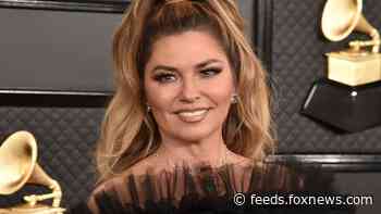 Shania Twain models mini dress from 'Man! I Feel Like a Woman' music video: 'Same outfit, 20 years apart!'