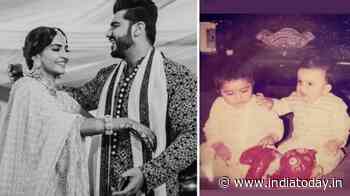 Sonam Kapoor is missing brother Arjun, shares adorable childhood photo - India Today