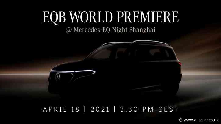 Mercedes-Benz EQB teased ahead of Shanghai show unveiling