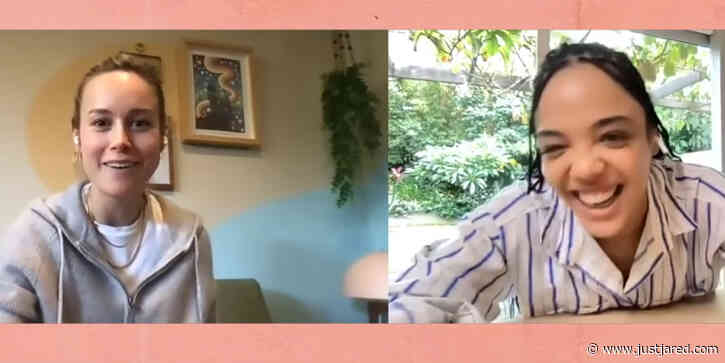 Brie Larson Teaches Tessa Thompson How to Play Fortnite - Watch!