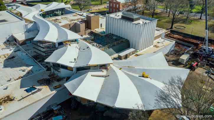 Studio Gang reveals folded concrete roof of Arkansas Museum of Fine Arts
