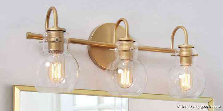 10 products for a bathroom remodel all with a gold finish