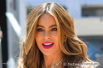 Sofia Vergara Blooms in the Brightest Floral Sundress & Neon 6-Inch Heels - Footwear News