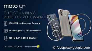 Motorola Moto G60 and Moto G40 launching on the 20th of April