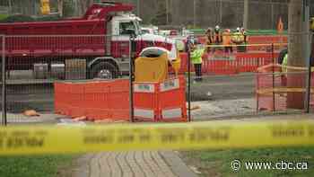 Pedestrian dead after being struck by dump truck in Toronto's northwest end - CBC.ca