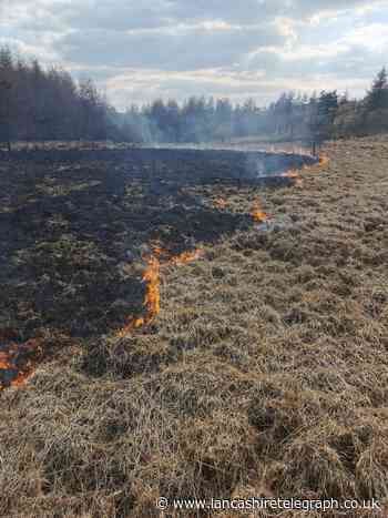 Burnley crews tackle grass fire at exact same location as last year as wildfire season begins