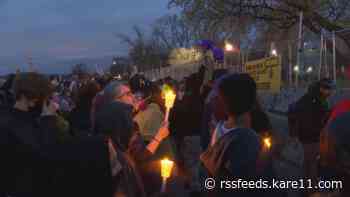Daunte Wright demonstration continued Thursday, most protesters gone before midnight
