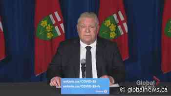 New restrictions announced as COVID-19 variants surge in Ontario