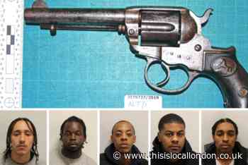 Six men convicted after revolver found in Forest Hill car