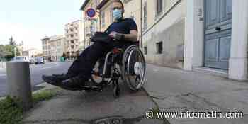 "Ma roue s’est bloquée, j’ai été catapulté en avant": il dénonce l’inaccessibilité des trottoirs aux fauteuil roulant à Nice