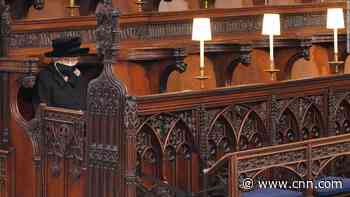 This is why the Queen sat on her own during Philip's funeral