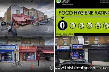The worst hygiene-rated restaurants in Bromley and Lewisham