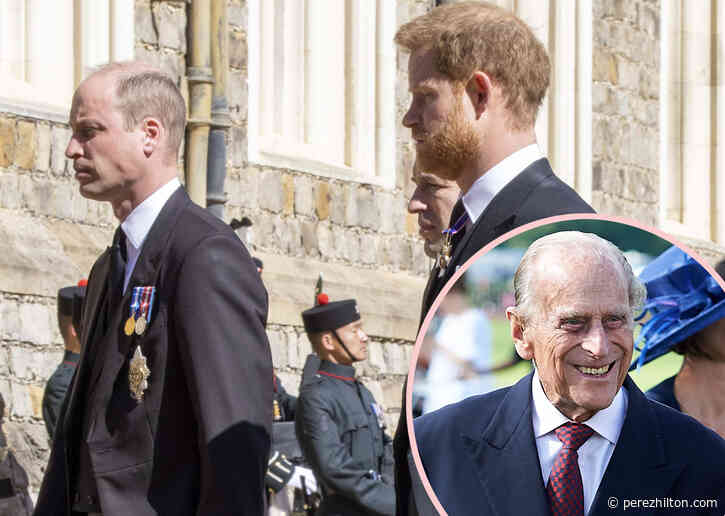 Prince Harry Speaks To Prince William While Exiting Prince Philip’s Funeral