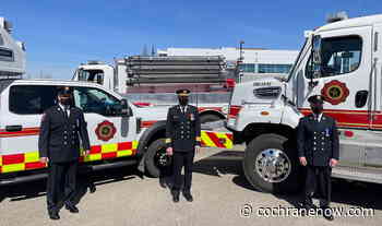 cochrane cochranenow firefighters recognized service their newslocker